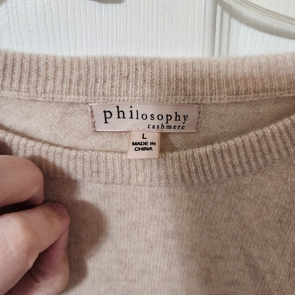 Philosophy Cashmere Sweater Size Large - Picture 2 of 3
